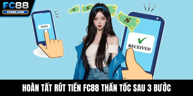 Rút Tiền FC88 Dễ Dàng Và Nhanh Chóng Chỉ Với Vài Bước 3 Hoàn tất rút tiền FC88 thần tốc sau 3 bước
