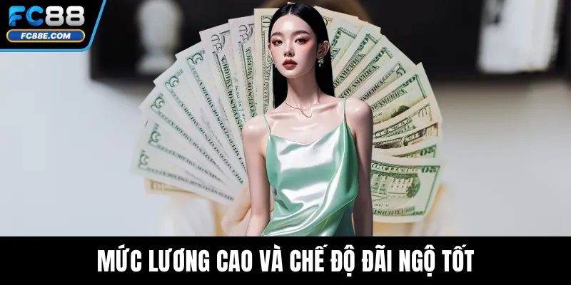Mức lương cao và chế độ đãi ngộ tốt